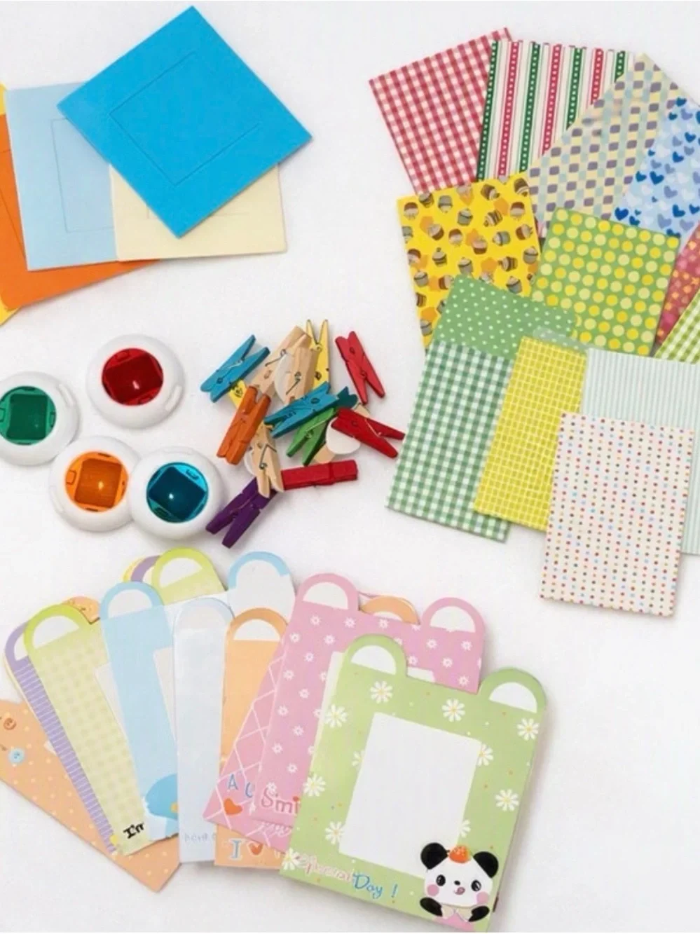 Decorative Set for Instax Mini Photos – Frames, Clips & Envelopes